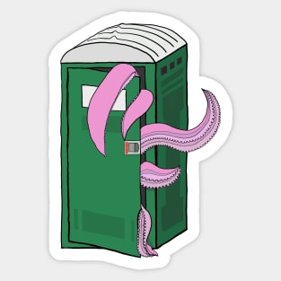 Sorry It’s Octopied Porta Potty Octopus Sticker